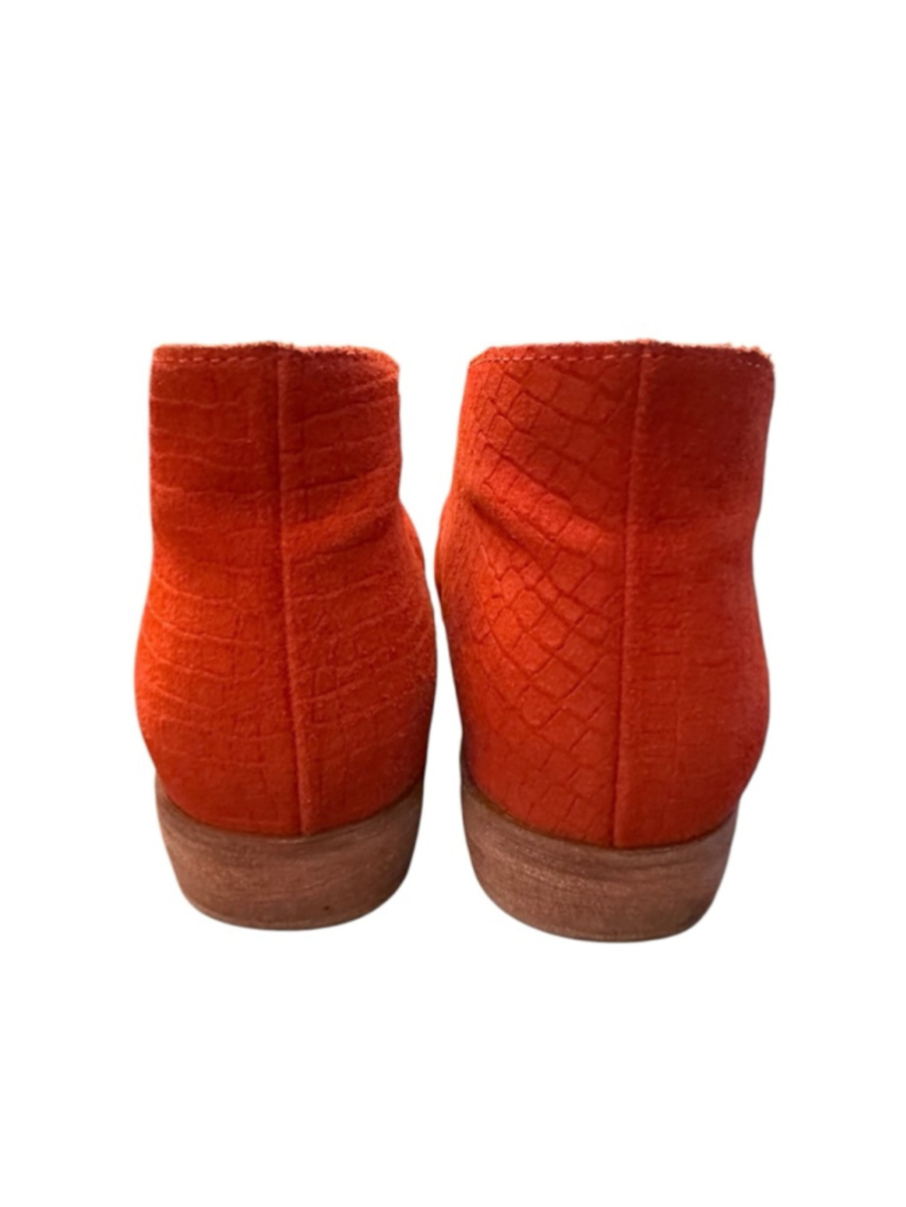 Free People Burnt Orange Suede D’Orsay Flats Boho Festival US 8.5 - Picture 5 of 7